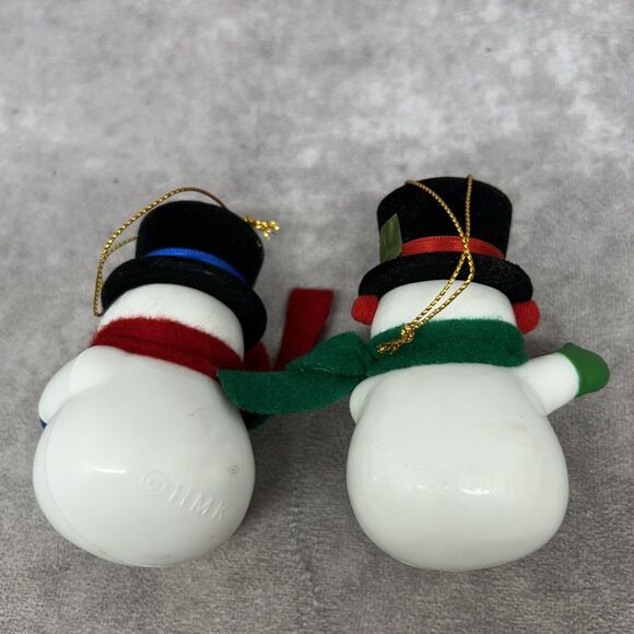 Vintage HMK Snowman Hard Plastic String Light Covers /Ornaments - Picture 12 of 12
